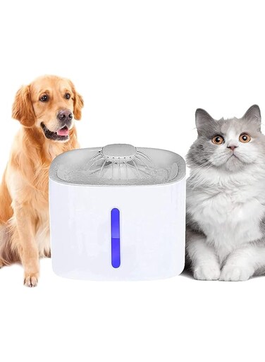 Necomi&reg; Cat Water Fountain,Pet Fountain with Water Filter for Cat Dog Water Drinking, 3L Automatic Pet Water Dispenser Healthy &amp; Hygienic Drinking Bowl Super Quiet for Cats, Dogs, Multiple Pets