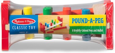 Melissa &amp; Doug Pound-a-Peg Toys Educational Toys, Multi-Colour, MD496