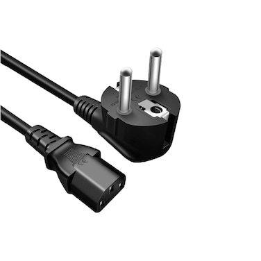 NCTS-PWRDE CCA PowerCord, Desktop Power Cable 1.5 Meter, 3 Pin Connector, For Computers, TVs, Monitors &amp; Power Supplies