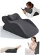 Wedge Pillow for Sleeping, Leg Positioner Pillows for Bed Sitting Up, Back Support Reading Pillow, Adult Memory Foam Pillow for Acid RefluxGerd, Snoring, Post Surgery, Leg Back Pain Relief, Soft Memory Foam Top &amp; Washable Cover