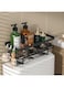 Over Toilet Bathroom Organizer Shelves, Floating Shelves for Wall Mounted Shelves with Hanging Rod，Bathroom Organizers and Storage Above Toilet Storage for Space Saving (black, 1-Tier)