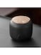 TRENDVEI Black Pottery Tea Caddy, Traditional Ceramic Tea Canister for Loose Tea