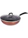 Bergner Pandora Wok With Lid 28X7.2cm Induction Base Forged Aluminum Base, BG6249Cp, Multi-Colour