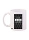 Sherlock Printed Mug White/Black Standard Size