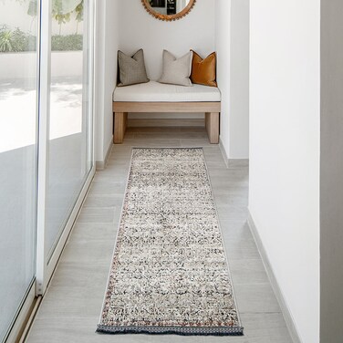 Sheldon Dune 200 x 60 cm (Runners) Carpet Centre Home Designer Rug for Bedroom Living Dining Room Office Soft Non-slip Area Textile Decor