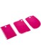 1 Pcs Pastry Butter Scraper Cutter Baking Cake Decorating Tools 3-Piece-Rose Red