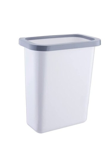 Hanging Trash Can Kitchen Cabinet Door Hanging Storage Waste Bin Garbage Plastic Bag Holder Basket, Slim Trash Bin