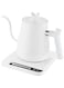 DOOKOO Electric Gooseneck Kettle,Stainless Steel Electric Water Kettle &amp; Coffee Kettle with Temperature Indicate,1000W Quick Heating Constant Temperature, Auto Shut Off, Touch Screen Panel (White)
