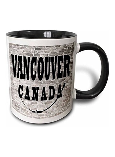 3D Painted Coffee Mug grey/Black/White