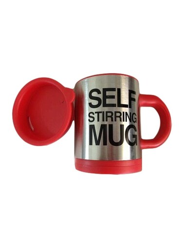 Stirring Mug Red/Silver/Black