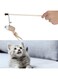PETSARY Cat Toy Feather Relieve Boredom Wooden Toy Pet Stick Tease Cat Stick Interactive Wooden Tease Cat Stick Wooden pole funny cat stick (Multi Colour, Fish)