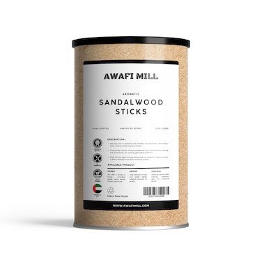 AWAFI MILL Sandalwood 20 Sticks   Chandan Wood   Santalum album