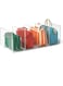 Aputue Plastic Handbag Organizer, Durable Clear Plastic Purse Handbag Organizer with 4 Compartment Sections for Closet, Bedroom, Office, Dressers, Waterproof Clear Plastic Handbag Storage Organizer