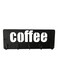 Metal Coffee Mug Holder Black 26.00x3.00x11.50cm