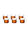 6-Piece Borosilicate Glass Mug Set Clear 100ml