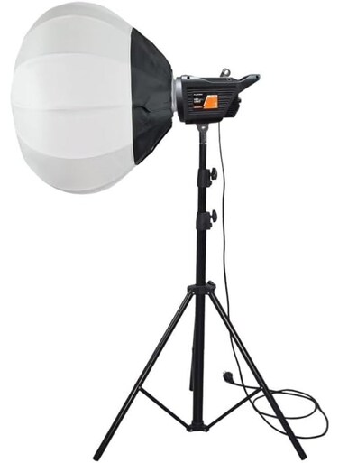 Professional Studio Lighting Kit 400W with QX 65CM Softbox &amp; Adjustable Stand &ndash; Dimmable LED Fill Li