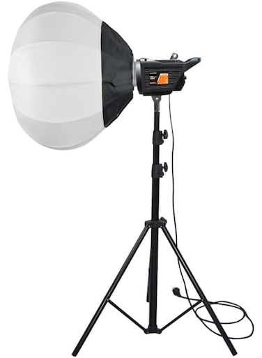 Professional Studio Lighting 100W with QX 65CM Softbox &amp; Adjustable Stand &ndash; Dimmable LED Fill Light