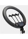18" Ring Light with Tripod Stand &amp; Dual Phone Holder &ndash; RL-18 White LED Ring Lamp for Live Streaming,