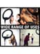 18" Ring Light with Tripod Stand &amp; Dual Phone Holder &ndash; RL-18 White LED Ring Lamp for Live Streaming,