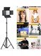 800 LED Pro RGB Studio Light Kit &ndash; Rechargeable + Plug-in, Adjustable Bi-Color &amp; RGB Effects for Pho