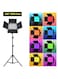 RGB 800 LED Pro RGB Studio Light Kit &ndash; Rechargeable + Plug-in, Adjustable Bi-Color &amp; RGB Effects for