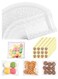PCS Cellophane Bags, White Polka Dot Self Seal Translucent Cookie Bags, for Sweet Chocolates Biscuit Candy Party Favors, 10 X 10 CM