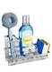 Sink Caddy, Multifunctional Kitchen Sponge Holder + Dish Brush Holder for Kitchen Sink, Kitchen Sink Accessories with Removable Brush Holder, Stainless Steel Rustproof - Silver