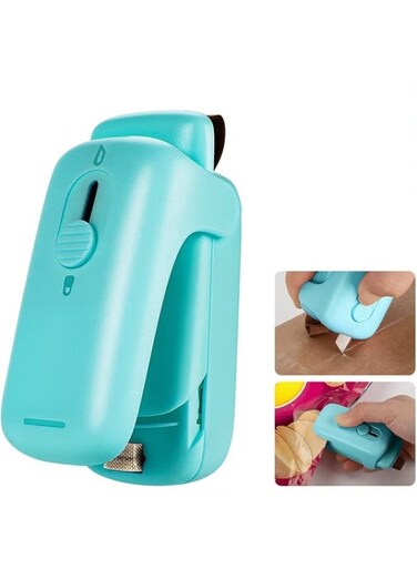 Mini Sealing Machine,Heat Seal With Cutter And Magnet,Portable Mini Sealing Machine To Reseal Plastic Bags And Keep Snacks Fresh