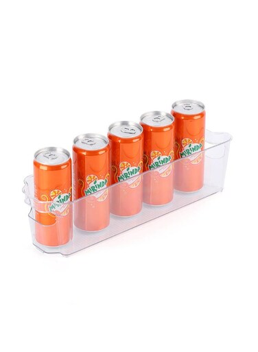 Refrigerator Organizer Bin, Narrow, L 37.5 x B 11 x H 10 cm   BPA-Free Clear Fridge Storage Containers with Handles   Stackable Kitchen Storage Baskets for Pantry, Freezer &amp; Cabinet Organization