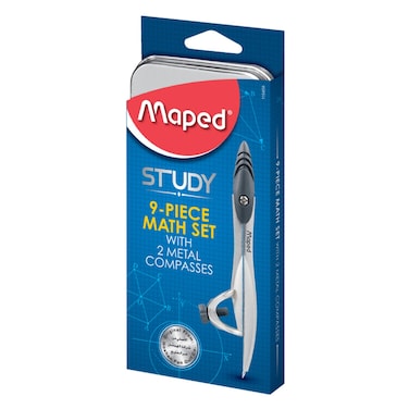 Maped Study Geometry Math Set with Scissors