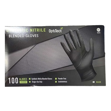 OptiTech Synthetic Nitrile Gloves 100 Gloves Medium