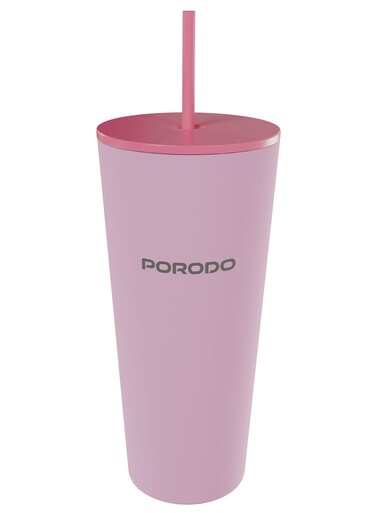 Stainless Steel 710ml Double Wall Tumbler / Leak-Proof Design / High-Capacity Design / ECO-Friendly Material - Pink