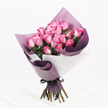 20 Dark Purple Roses