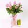 Delicate 11 Tulips And Deluxe Patchi Chocolates