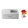 Canon Selphy CP1500 Compact Wireless Photo Printer White With RP-108 Colour Ink And Paper Set
