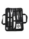 Grill Tools Set Heavy Duty Stainless Steel Barbecue Pastry Baking Utensils Set Kicthen Cooking Food Accessories Kit with Storage Case multicolour 38.5*5*12cm