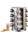 16-Piece Spice Sprinkler Bottle Set Silver/Clear 35 x 25 x 25cm