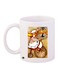 Paris Bistro Printed Coffee Mug White/Beige/Red
