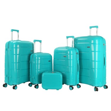 VIPTOUR Luggage Set of 5 PCS PP Softside Travel Luggage Bag With Expandable Zipper 14/20/24/28/32 Inches