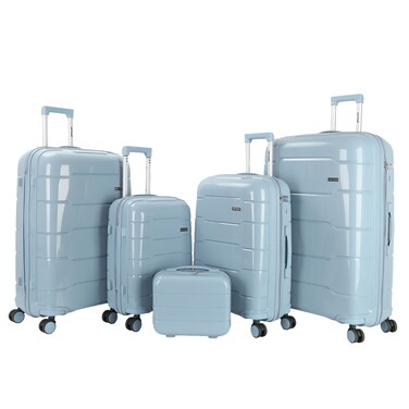VIPTOUR Luggage Set of 5 PCS PP Softside Travel Luggage Bag With Expandable Zipper 14/20/24/28/32 Inches