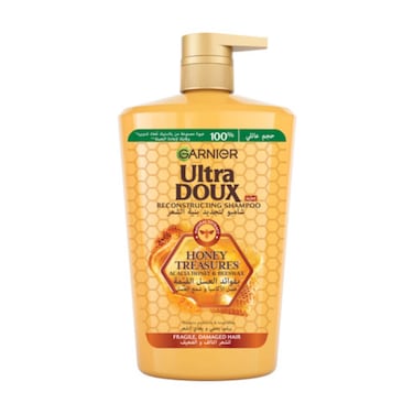 غارنييه ألترا دوكس شامبو بتركيبة العسل المعززة لتجديد بنية الشعر 1000 ملل