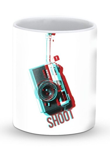 Premium Shoot Designer Mug White/Red/Black