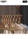 10PCS Quality Aluminum Alloy Clothes Hangers Heavy Duty Clothes Hangers with Non-Slip Notches Space Saving Storage Organiser Hangers Solid Aluminum Alloy Hangers Suit Hangers with Non-Slip Hanging Bar for Shirt Pants Dress