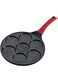 Smiley Face Pancake Pan - Fun 7 Emoji Mini Pancake and Flapjack Maker - Die Cast aluminum, Omelette pot baby food supplement Double Layer Nonstick Coating - Cool-to-Touch Handle