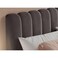 Ember Eclipse Upholstered Super King Size Bed (200 X 200 CM) Dark Brown Chocolate Color