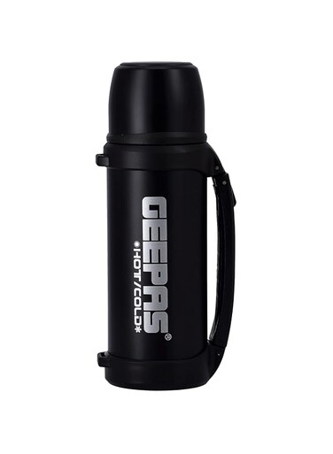 Geepas GSVB4112 Vacuum Flask, Stainless Steel Vacuum Bottle 1.8L Keep Hot &amp; Cold Antibacterial topper &amp; Cup - Perfect for Outdoor Sports, Fitness, Camping, Hiking, Office, School   2 Year Warranty