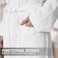 Hotel Linen Klub Cotton Bathrobe Free Size - Unisex Waffle Weave with Belt &amp; Pockets - White