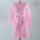 Hotel Linen Klub Cotton Bathrobe Free Size - Unisex Waffle Weave with Belt &amp; Pockets - Pink