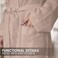 Hotel Linen Klub Cotton Bathrobe Free Size - Unisex Waffle Weave with Belt &amp; Pockets - Beige