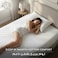 Hotel Linen Klub 250TC Cotton Stripe Single Fitted Sheet Set, 120x200+30cm with Pillowcase 50x75cm, White